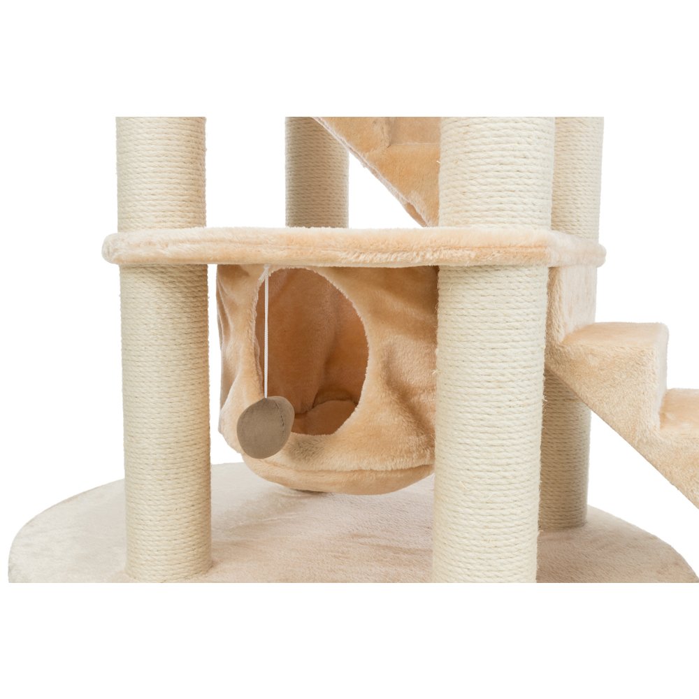 Elsa Senior Plush & Sisal 4-Level 43.7" Cat Tower, Scratching Posts, Hammock