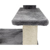 Baza Senior Plush & Sisal 27.6" Cat Tree Scratching Posts Hammock & Steps, Gray