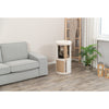 Giorgia Plush & Sisal 32" Cat Condo Tower, Scratching Posts  with Padded Bed