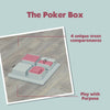 Poker Box Strategy Game for Cats, Puzzle Toy, Treat Dispenser, Interactive Play