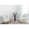 Pepino Sisal 35" Scratching Post with Plush Platform Bed and Dangling Cat Toy
