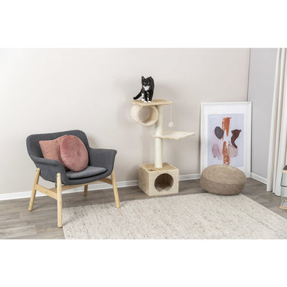 San Fernando Plush & Sisal 3-Level 41.7" Cat Tree, Scratching Posts & Condo