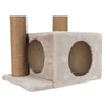 Valencia Plush & Sisal 3-Level 28" Cat Tree with Scratching Posts & Condo