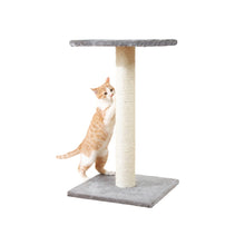 Espejo 27" Sisal Cat Scratching Post with Plush Platform, Gray