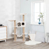 Federico Plush & Sisal 4-Level 56" Cat Tree Scratching Posts Condo Hammock