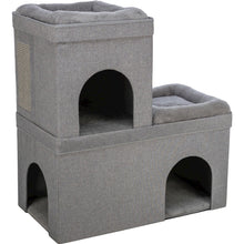 Crazy Cube Stackable Cat Condo with Sisal Scratching Surface, Cozy Hideaway