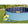 47" Outdoor Splash Pool for Dogs, Foldable Playpen, Bathtub, Blue, Large