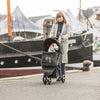 3-Wheeled Foldable Dog & Cat Stroller with Canopy and Storage Compartments