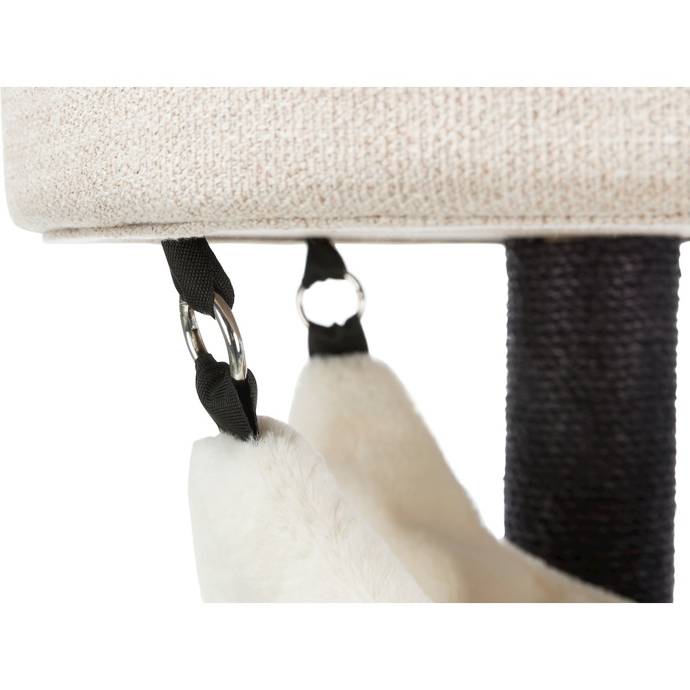Vidor Plush & Sisal 2-Level 28.3" Cat Tree Scratching Posts Hammock Cushions