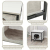 Emmie Indoor Cat Condo, Cat Bed Side Table, Cat Hideaway Cave with Cozy Cushion