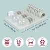 Fun Board XXL Strategy Game for Cats, Treat Puzzle Toy, Interactive Play, White