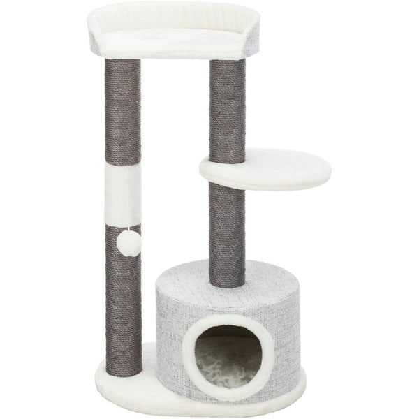 Pilar Plush & Sisal 3-Level 39.4" Cat Tower, Scratching Posts, Condo, Cat Toy