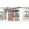 natura Weatherproof Wooden Cattery with Cat Perches, 38.5L x 70.75W x 70.75H