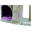 My Kitty Castle Plush 35.5" Cat Tree, Sisal Scratching Posts, Rustling Fabric