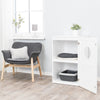 2-Story Cat Litter Box Enclosure Hidden Litter Indoor Cat Furniture Accent Table