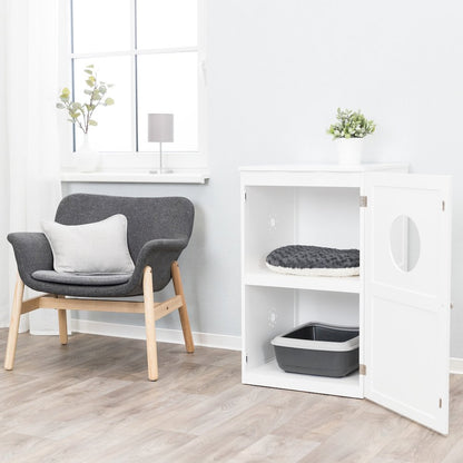 2-Story Cat Litter Box Enclosure Hidden Litter Indoor Cat Furniture Accent Table