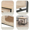 Emmie Indoor Cat Condo, Cat Bed Side Table, Cat Hideaway Cave with Cozy Cushion