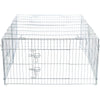 Enclosed Outdoor 34 cu. Ft. Galvanized Metal Small Animal Cage with 5 Doors
