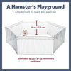 Small Portable 1-Level Wired Indoor Playpen for Small Animals, Silver