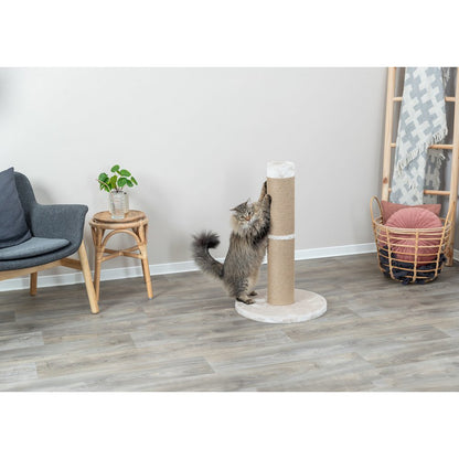 Rue Sisal & Plush 31.5" XXL Cat Scratching Post for Large Cats, Plush Base