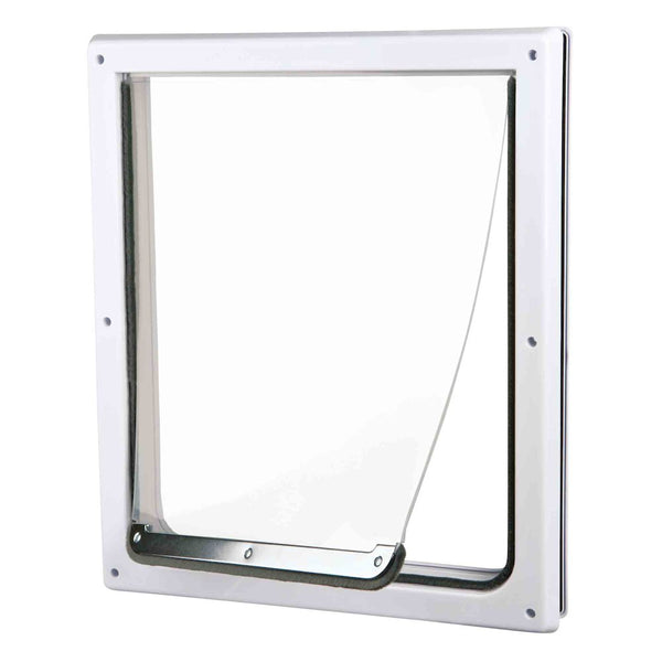2-Way Pet Door for Doors with Lockable Panel, For Medium to Large Dogs
