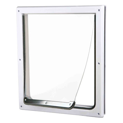 2-Way Pet Door for Doors with Lockable Panel, For Medium to Large Dogs