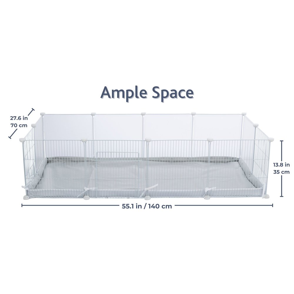Indoor Enclosure for Small Pets, Indoor Pen with Water-Resistent Base
