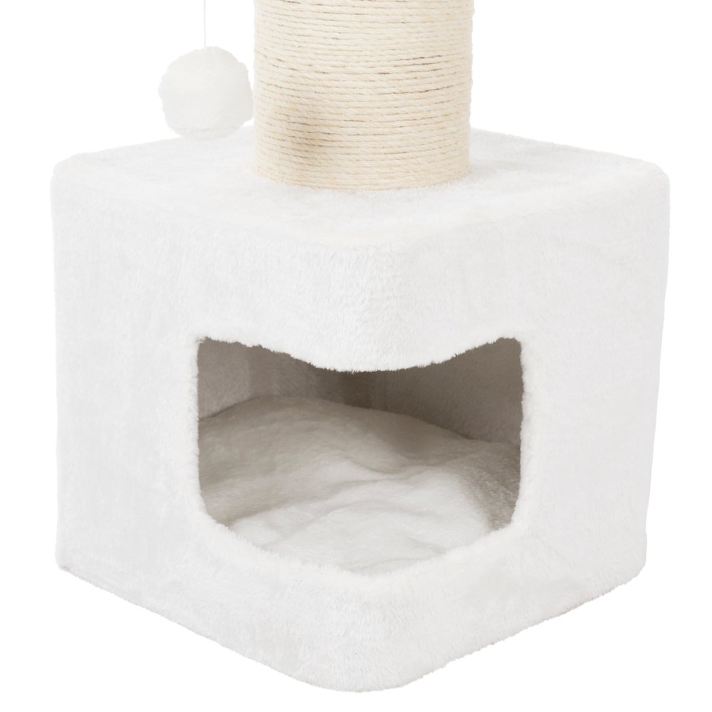 Ava XXL Jute & Plush 2-Level 34" Cat Tree with Scratching Post & Condo, Gray