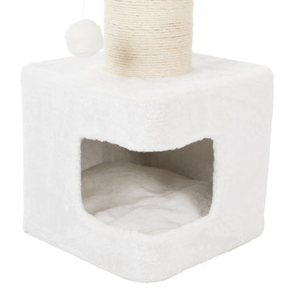 Ava XXL Jute & Plush 2-Level 34" Cat Tree with Scratching Post & Condo, Gray