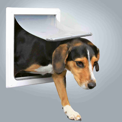 2-Way Pet Door for Doors with Lockable Panel, Small