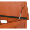 natura Weatherproof Wooden Outdoor Duck Coop with Pull-Out Tub, Brown