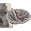 Adriana Plush & Sisal 3-Level 41.7" Cat Tree with Scratching Posts & Condo, Gray
