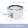 Flower Drinking Fountain for Dogs and Cats, 68oz Automatic Water Dispenser