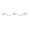 Multi-Level Wall Mounted Cat Perch with Bridge, White