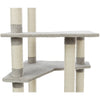 Seli Plush 4-Level 59" Cat Tree with Sisal Scratching Posts, Condo & Cat Toy