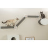 Wall Set 2 Multi-Level Wall Mounted Cat Perch System with 3 Scratching Posts