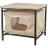 Emmie Indoor Cat Condo, Cat Bed Side Table, Cat Hideaway Cave with Cozy Cushion