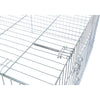 Enclosed Outdoor 34 cu. Ft. Galvanized Metal Small Animal Cage with 5 Doors