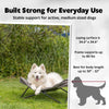 Elevated Camping Cot, Folding Dog Bed, Raised Travel Lounger for Medium Dogs