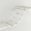 Multi-Level Wall Mounted Cat Perch with Bridge, White