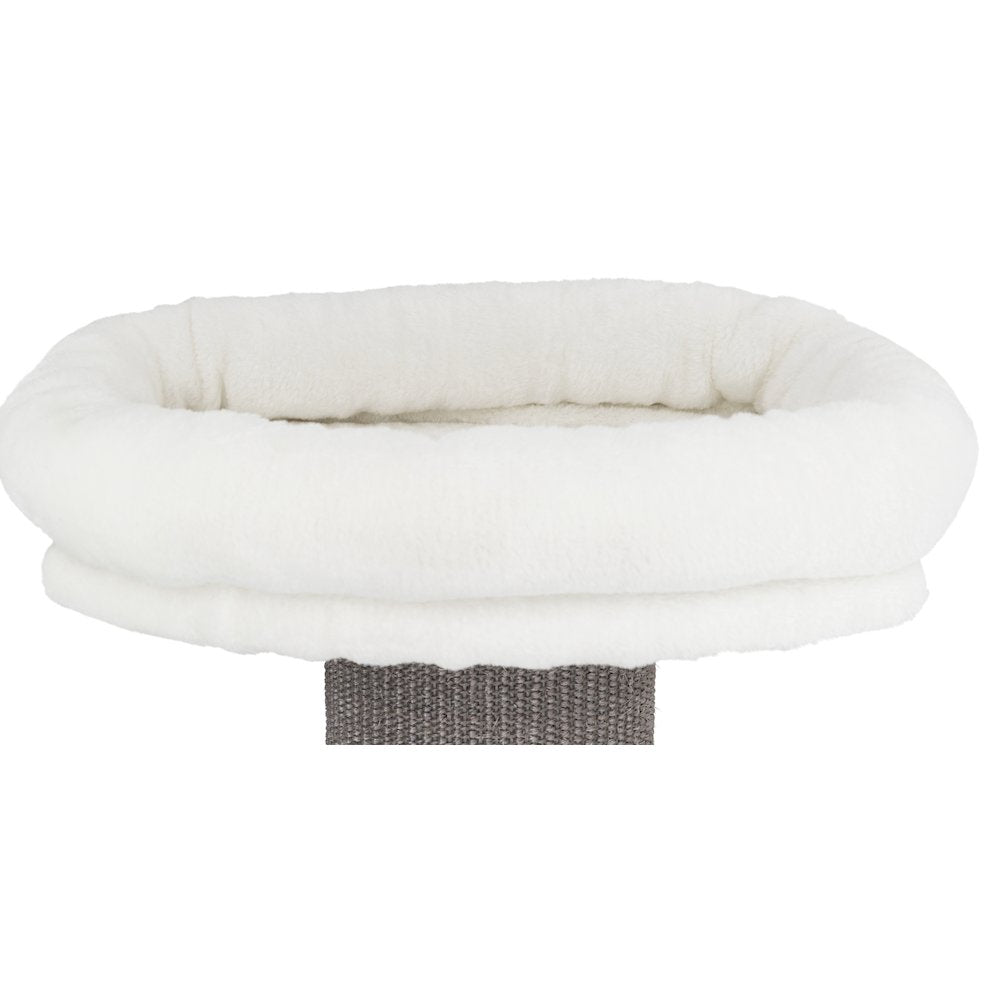 Acadia Plush & Sisal 3-Level 63" Cat Tree, Scratching Posts, Wall Brackets, Gray