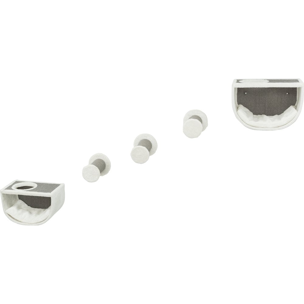 Eden Wall Mount Cat Tree Set, 2 Condos with 3 Steps, Cat Furniture
