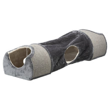 Sisal & Plush 1-Level 11.8" Cat Condos with Scratching Surface, Tunnel & Cat Toy