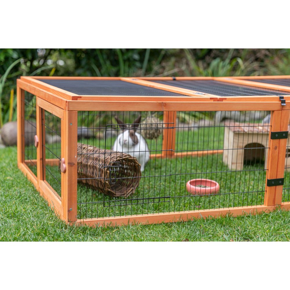 Weatherproof Outdoor Large Small Animal Cage and Run Extension w-Hinged Roof