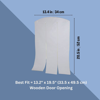 natura 13.4 x 20.5" Vinyl Door Flaps for Wooden Outdoor Dog Houses