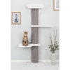 Acadia Plush & Sisal 3-Level 63" Cat Tree, Scratching Posts, Wall Brackets, Gray