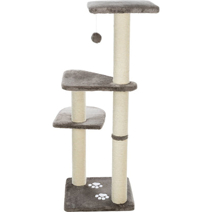 Altea Plush 3-Level 46.1" Cat Tree with Sisal Scratching Posts & Cat Toy, Gray