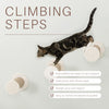XXL Multi-Level Wall Mounted Cat Perch-Step, 3 Piece Set, Light Gray-Greige