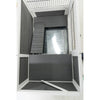 Mobile Indoor 1-Story Wooden Small Animal Cage with Wheels & Pull-Out Tray, Gray