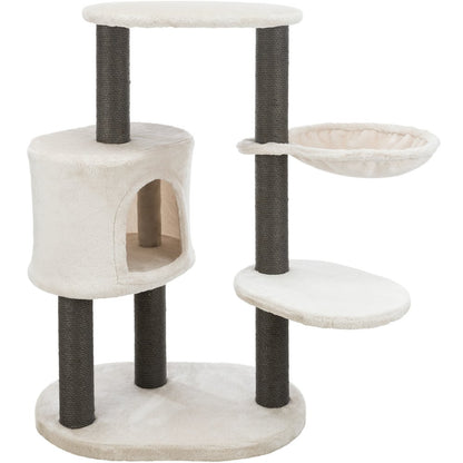 Moriles Plush & Sisal 3-Level 39" Cat Tree with Scratching Posts & Condo